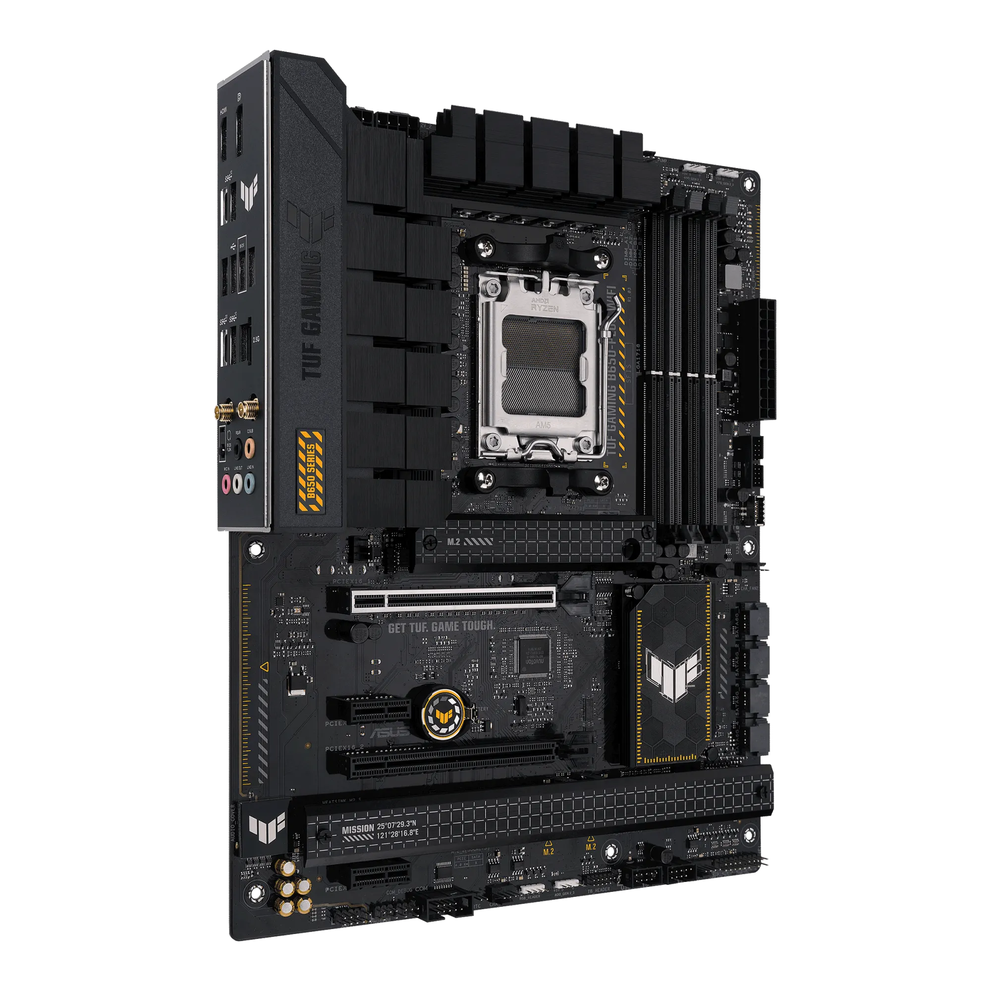 Материнская плата ASUS TUF GAMING B650-PLUS WIFI AM5 4xDDR5 4xSATA3 RAID 3xM.2 DP HDMI ATX — фото 2
