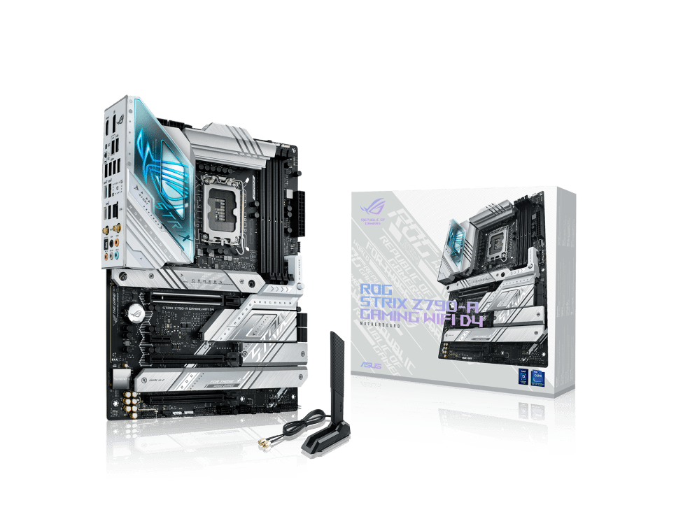 Материнская плата ASUS ROG STRIX Z790-A GAMING WIFI D4 LGA1700 4xDDR4 6xSATA3 RAID 4xM.2 HDMI DP ATX