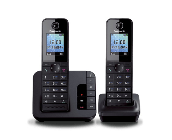 Радиотелефон PANASONIC KX-TGH222 (RUB) Черный