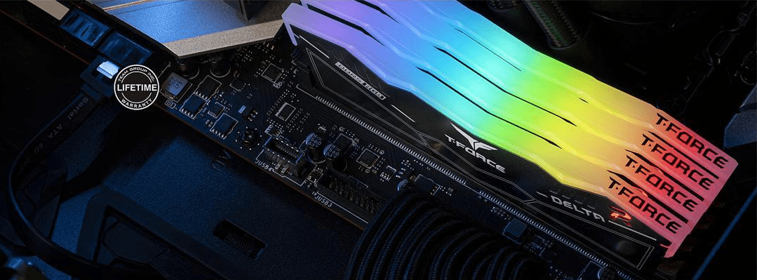 Оперативная память 32GB Kit (2x16GB) 6000MHz DDR5 Team Group DELTA RGB CL38 BL FF3D532G6000HC38ADC01