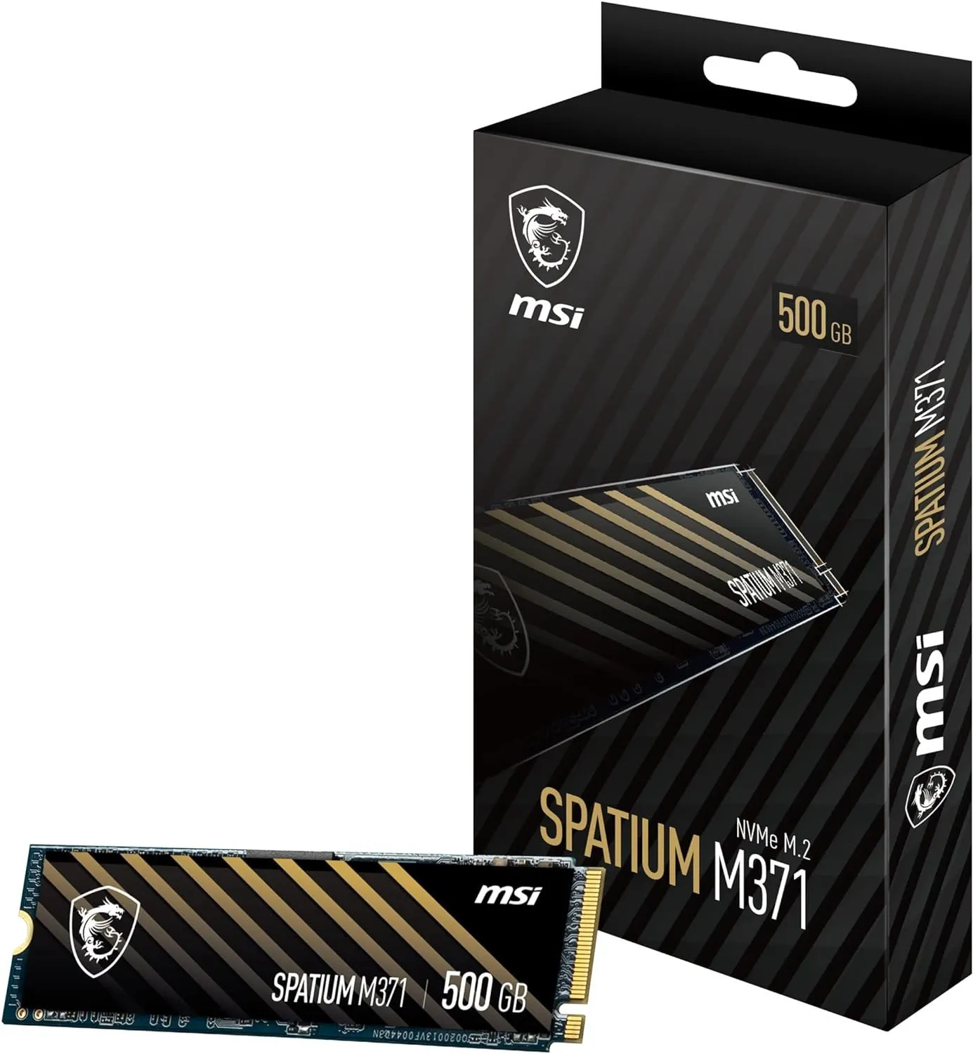 Твердотельный накопитель  500Gb SSD MSI SPATIUM M371 M.2 PCIe NVMe R1900Mb/s W1000MB/s SPATIUM M371 — фото 5