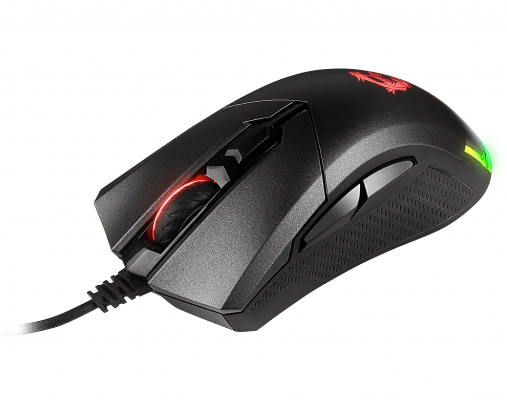 Мышь MSI Clutch GM50 USB2.0/TPE-кабель 2м/Вес 87г./RGB подсветка/Черный — фото 3
