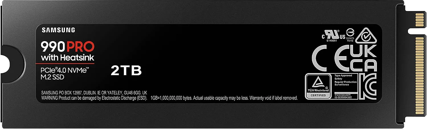 Твердотельный накопитель 2000Gb SSD Samsung 990 PRO M.2 PCIe 4.0HS R7450Mb/s W6900MB/s MZ-V9P2T0GW — фото 2
