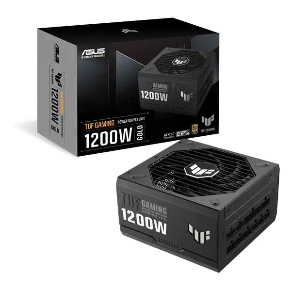 Блок питания ASUS 1200W, TUF Gaming 1200W Gold, Full Modular, 80+ GOLD, КПД 92%, TUF-GAMING-1200G