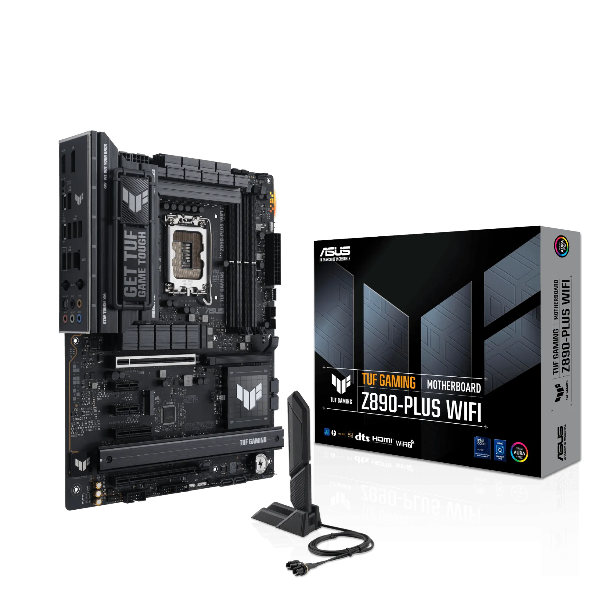 Материнская плата ASUS TUF GAMING Z890-PLUS WIF, LGA1851 Z890 4xDDR5 4xSATA3 4xM.2 HDMI DP USB-C ATX — фото 7