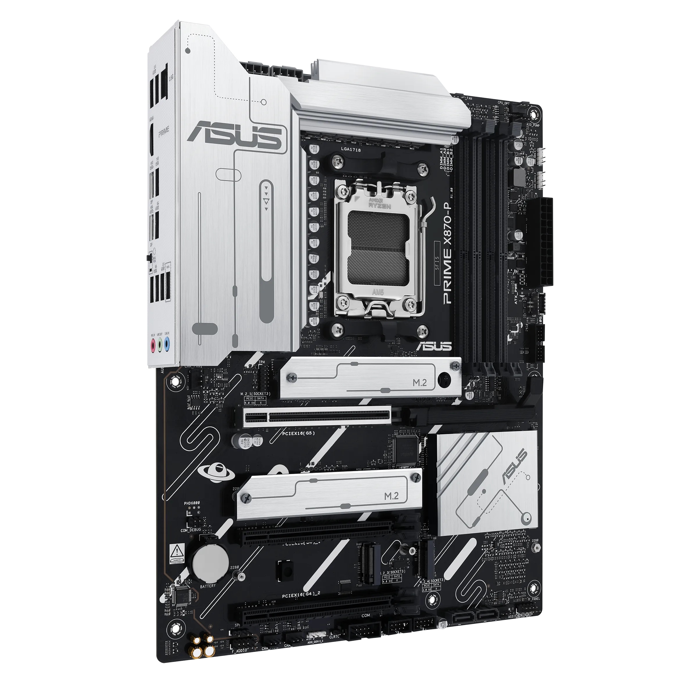 Материнская плата ASUS PRIME X870-P AM5 4xDDR5 2xSATA3 4xM.2 HDMI USB-C ATX — фото 9
