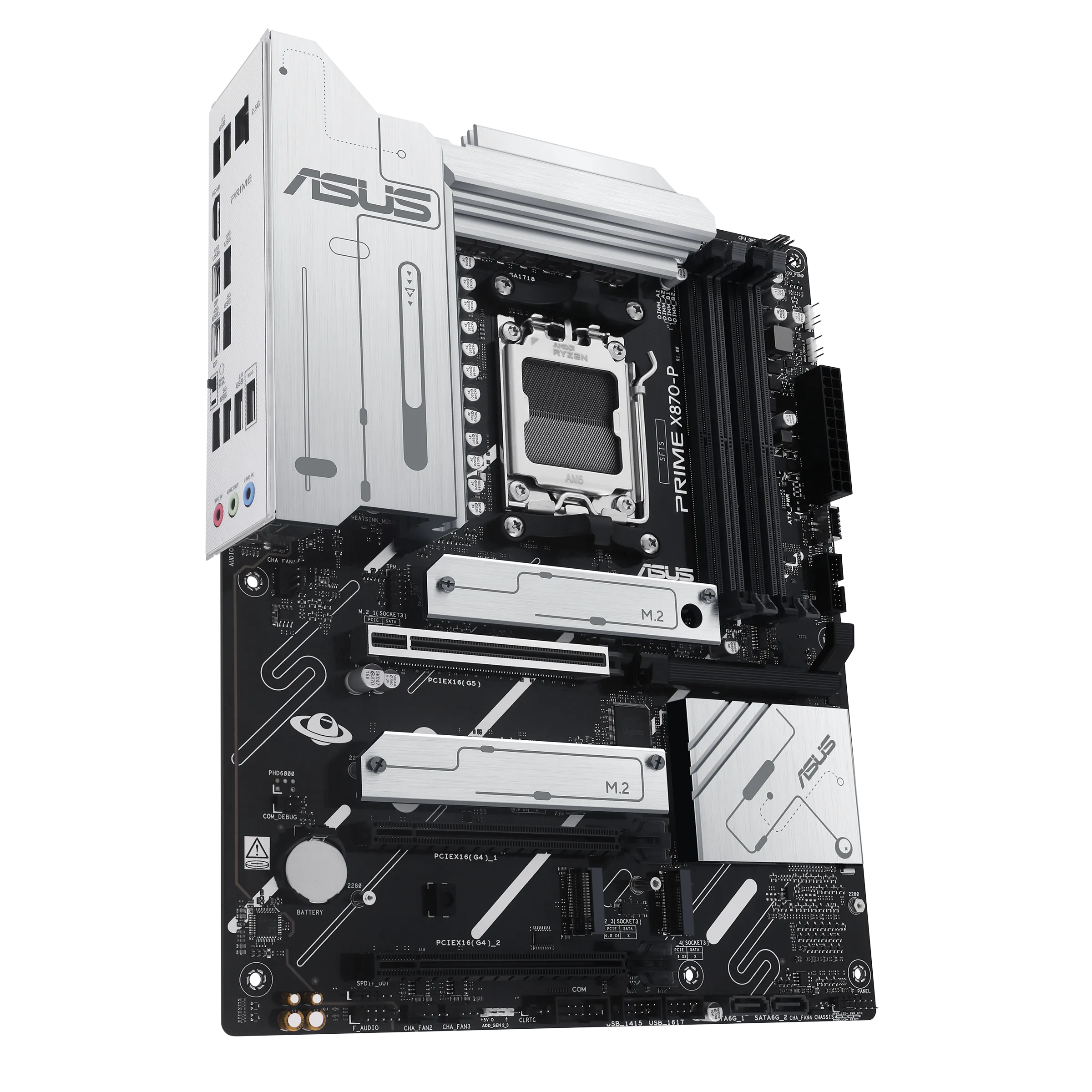 Материнская плата ASUS PRIME X870-P AM5 4xDDR5 2xSATA3 4xM.2 HDMI USB-C ATX — фото 8