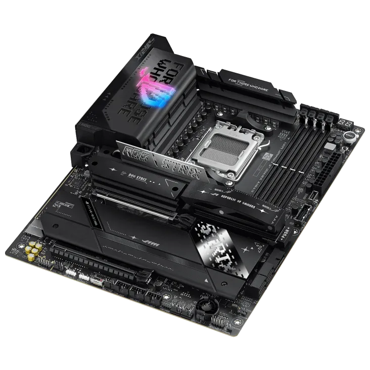 Материнская плата ASUS ROG STRIX X870E-E GAMING WIFI AM5 4xDDR5 4xSATA 5xM.2 HDMI HDMI USB-C ATX — фото 11