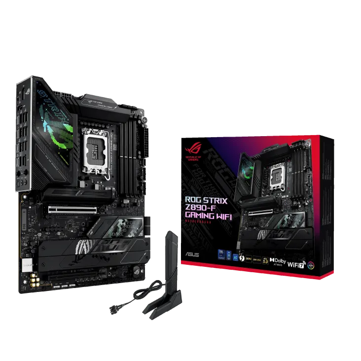 Материнская плата ASUS ROG STRIX Z890-F GAMING WIFI, LGA1851 Z890 4xDDR5 4xSATA3 5xM.2 HDMI DP ATX — фото 7