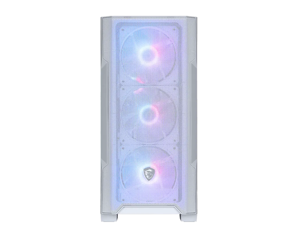 Компьютерный корпус MSI MAG FORGE M100R WHITE mATX/Mini-ITX, 2xUSB 2.0, USB 3.2, Audio, Mic, mATX