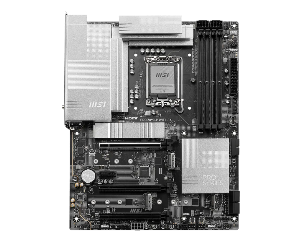 Материнская плата MSI PRO Z890-P WIFI LGA1851 4xDDR5 4xSATA3 RAID 4M.2 HDMI DP ATX