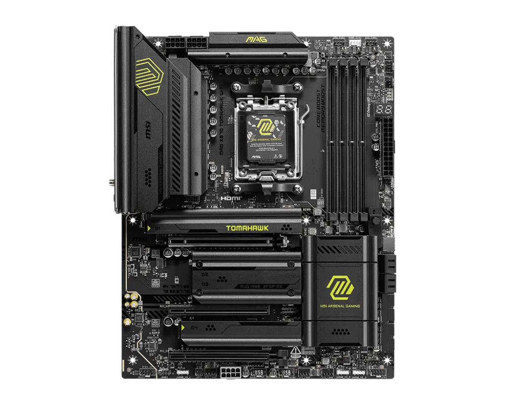 Материнская плата MSI MAG X870 TOMAHAWK WIFI AM5 X870 4xDDR5 4xSATA3 RAID 4xM.2 HDMI DP ATX