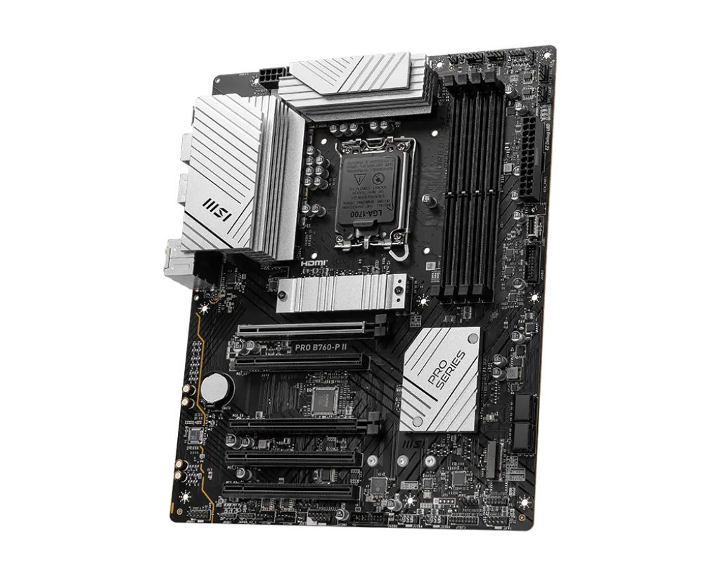Материнская плата MSI PRO B760-P II LGA1700 4xDDR5 4xSATA3 RAID 2xM.2 HDMI DP ATX — фото 3