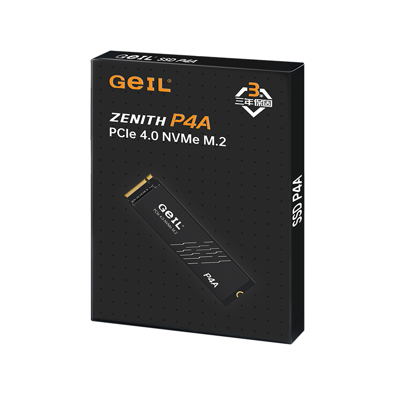 Твердотельный накопитель 2000GB SSD GEIL P4A M.2 2280 PCIe4.0 NVMe R5000MB/s W4500MB/s P4AAC23C2TBA