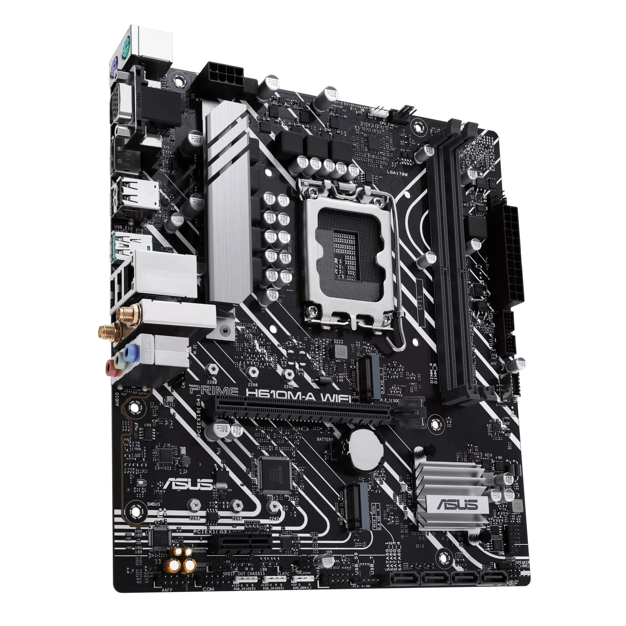 Материнская плата ASUS PRIME H610M-A WIFI, LGA1700 2xDDR5 4xSATA3 2xM.2 D-Sub HDMI DP mATX — фото 8