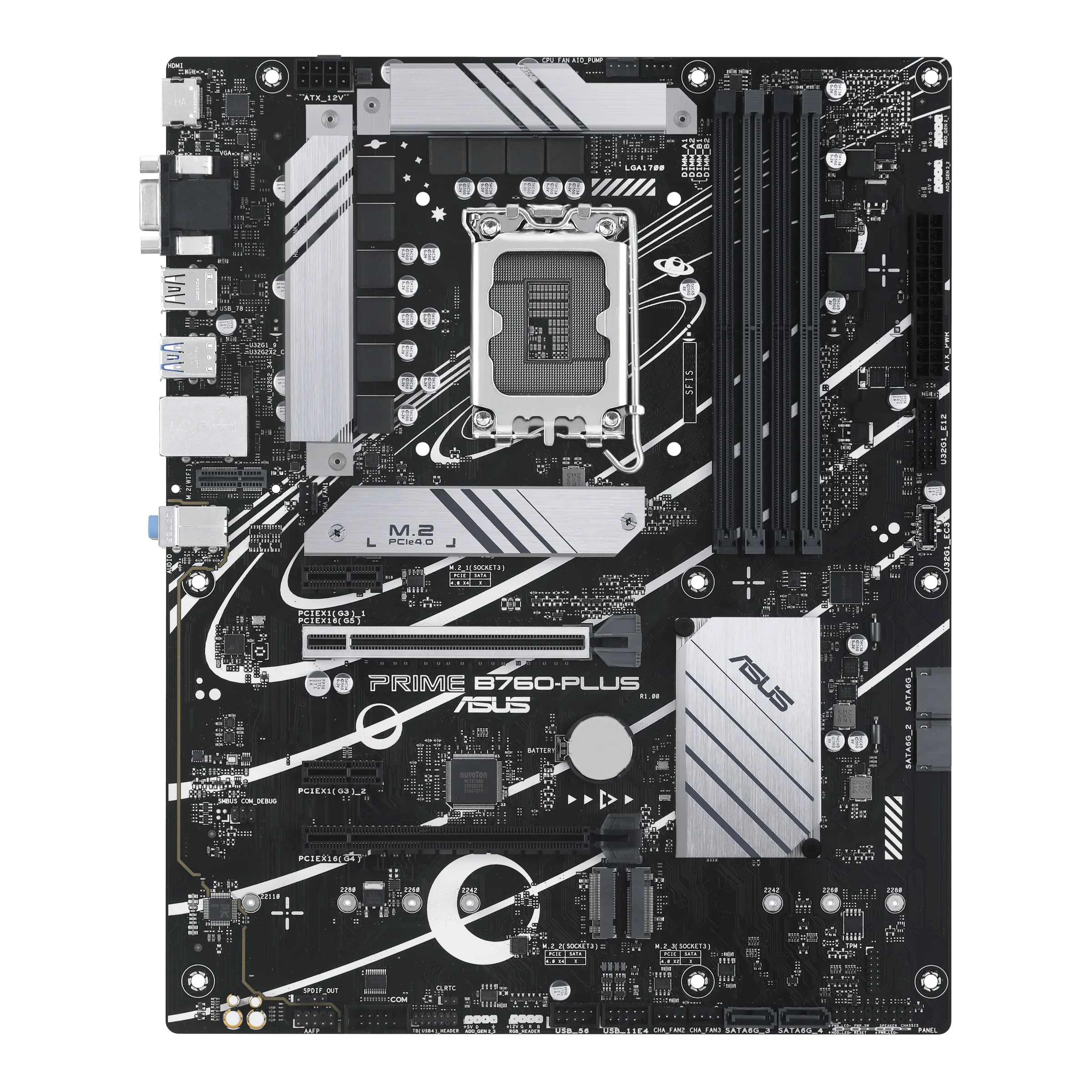 Материнская плата ASUS PRIME B760-PLUS LGA1700 B760 4 x DIMM DDR5D DP/VGA/HDMI, port 3 x M.2 4 x SATA ATX Form Factor — фото 7