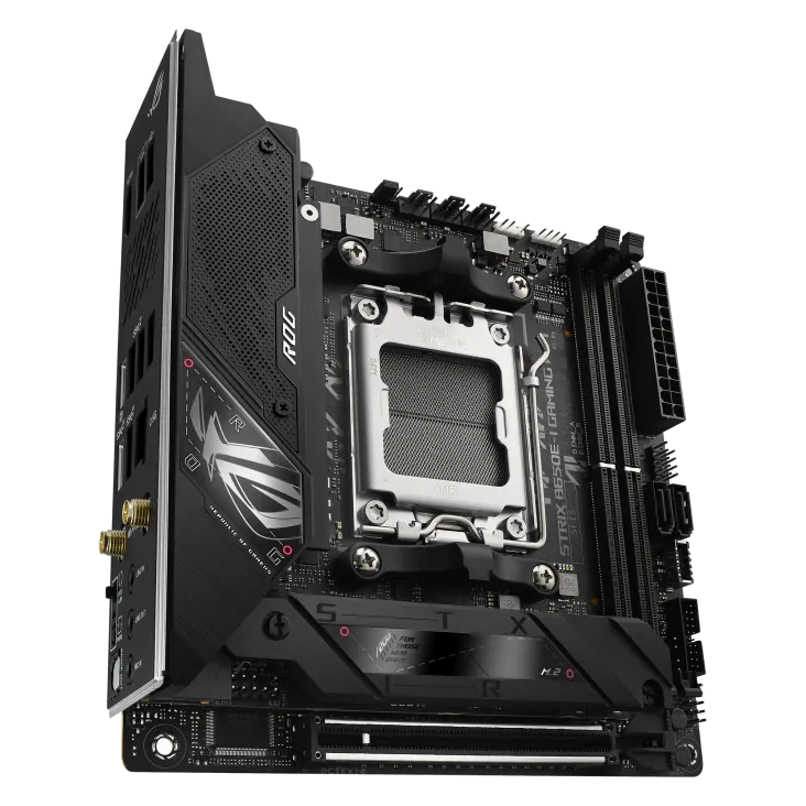 Материнская плата ASUS ROG STRIX B650E-I GAMING WIFI AM5 2xDDR5 2xSATA3 Raid 2xM.2 HDMI USB3.2 M-ITX — фото 5