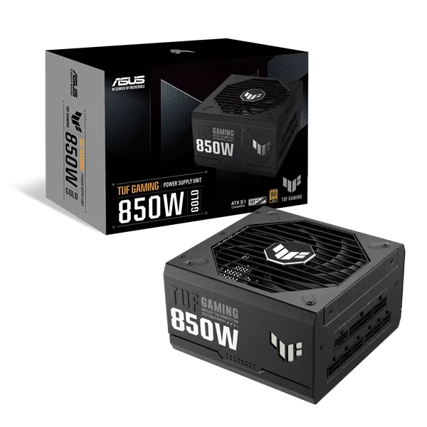 Блок питания ASUS 850W, TUF Gaming 850W Gold, Full Modular, 80+ GOLD, КПД 92%, TUF-GAMING-850G