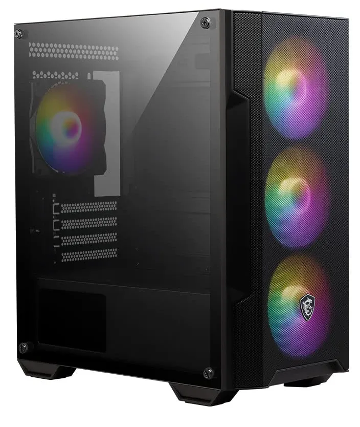 Компьютерный корпус MSI MAG FORGE M100A mATX/Mini-ITX 1x3.5" 2x2.5" 1xUSB3.2 4xRGB Fan mATX — фото 1