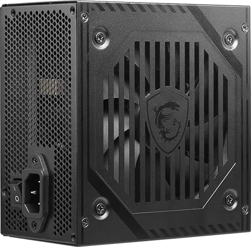 Блок питания MSI 600W, MAG A600DN, Non Modular, ATX, 80+, КПД >80%, Fan 120mm, Черный