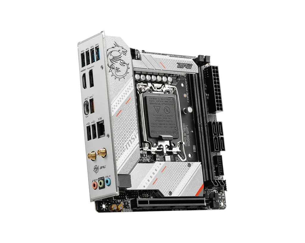 Материнская плата MSI MPG B760I EDGE WIFI LGA1700 2xDDR5 4xSATA3 2xM.2 HDMI DP M-ITX — фото 3