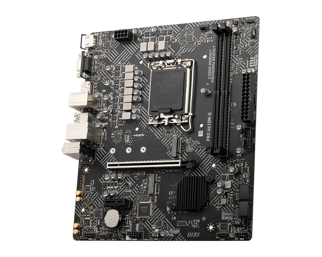 Материнская плата MSI PRO H610M-G LGA1700 H610 2xDDR5 4xSATA3 M.2 VGA HDMI DP mATX — фото 3