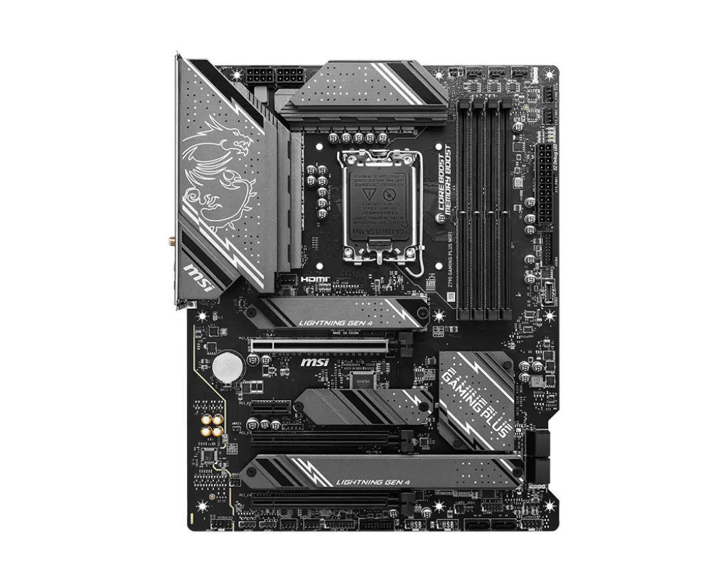 Материнская плата MSI Z790 GAMING PLUS WIFI LGA1700 4xDDR5 6xSATA3 RAID 4M.2 HDMI DP ATX