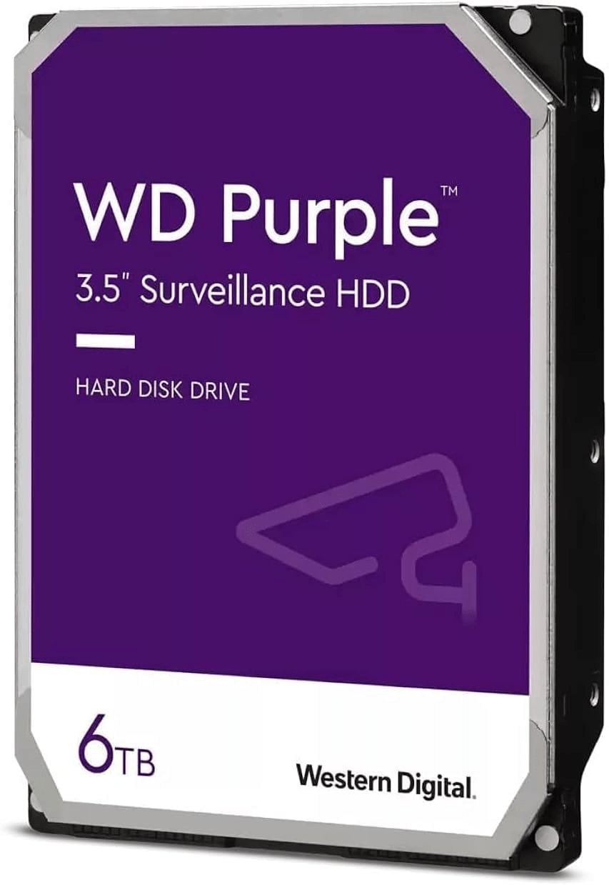 Жесткий диск для видеонаблюдения HDD  6Tb Western Digital Purple SATA 6Gb/s 256Mb 3,5