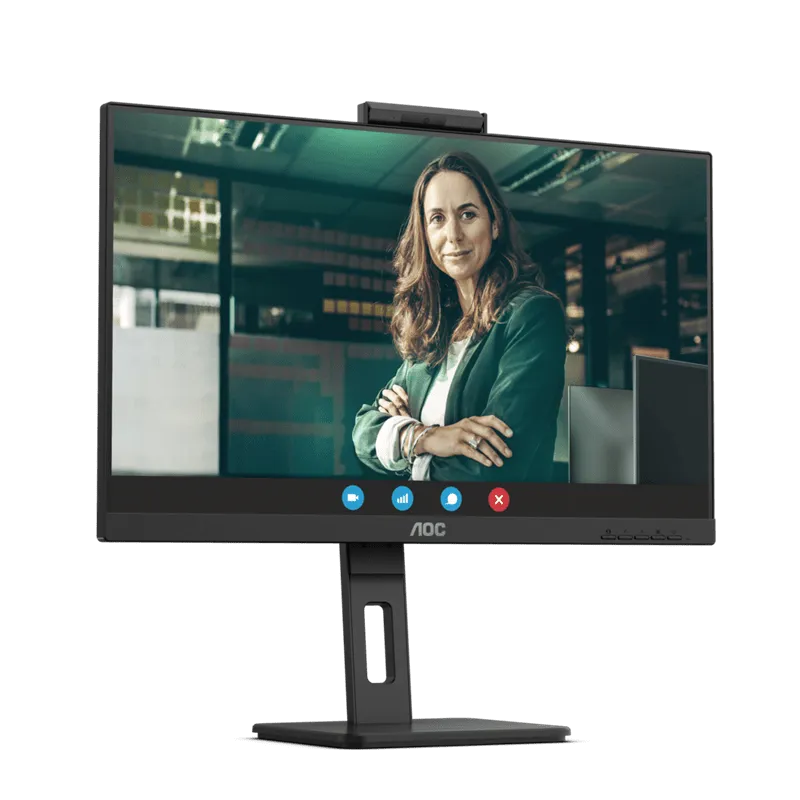 Монитор 23,8" AOC 24P3QW IPS 1920x1080 75Hz 4ms 300cd/m 1000:1 2xHDMI DP 4xUSB 3.2 2x5W WEB Камера — фото 5