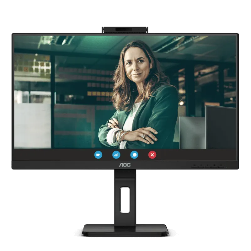 Монитор 23,8" AOC 24P3QW IPS 1920x1080 75Hz 4ms 300cd/m 1000:1 2xHDMI DP 4xUSB 3.2 2x5W WEB Камера — фото 4