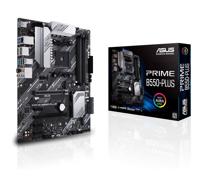 Материнская плата ASUS PRIME B550-PLUS AM4 4xDDR4 6xSATA 2xM.2 HDMI DP ATX