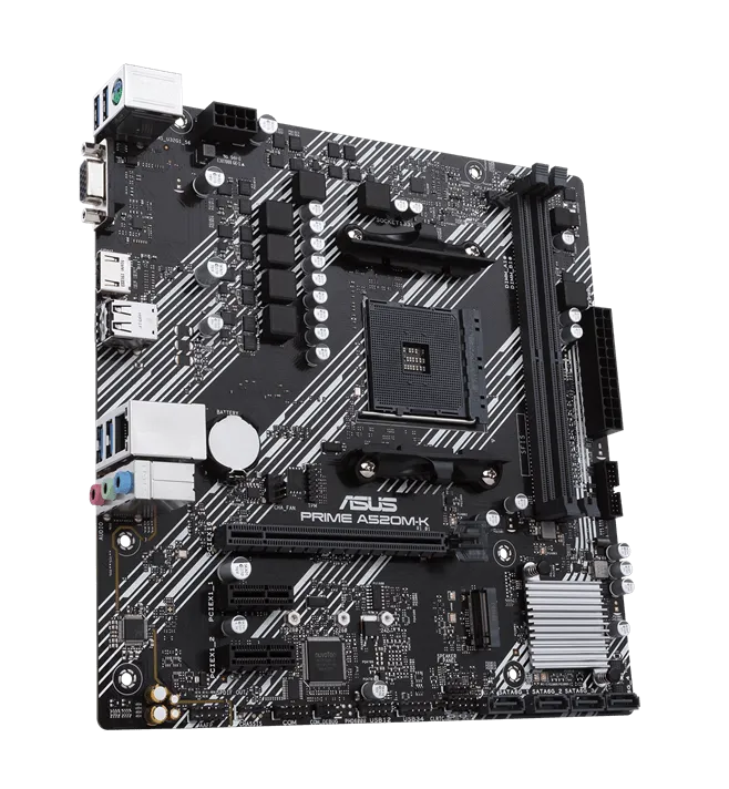 Материнская плата ASUS PRIME A520M-K AMD A520 AM4 2xDDR4 4xSATA3 RAID M.2 D-Sub HDMI mATX — фото 3