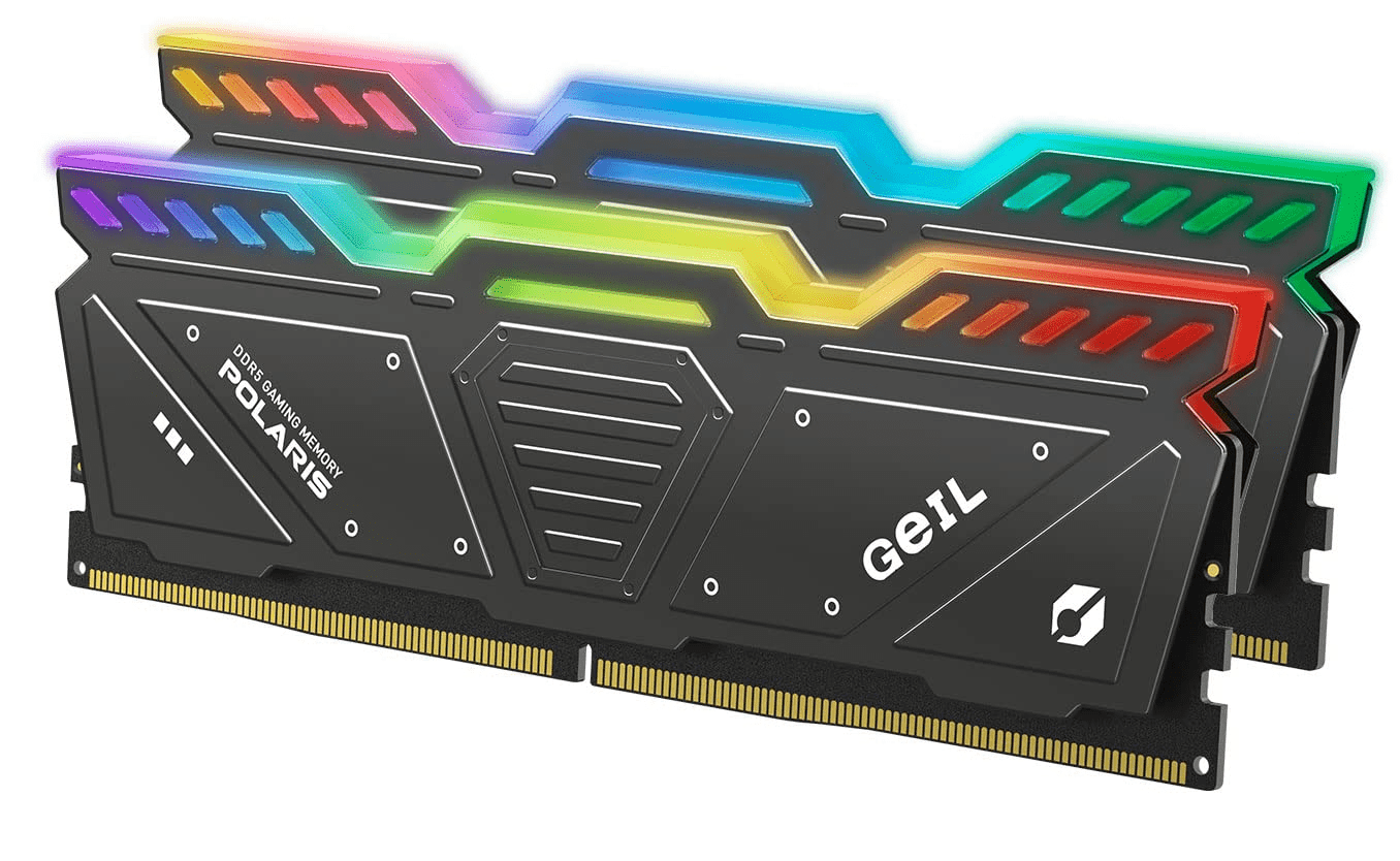 Оперативная память 32GB Kit (2x16GB)GEIL Polaris RGB 6000Mhz DDR5 PC5-44800 GOSG532GB6000C38BDC Gray