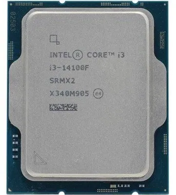 CPU Intel Core i3-14100F 3.5GHz 4/8 Raptor Lake Refresh 60W LGA1700 Tray