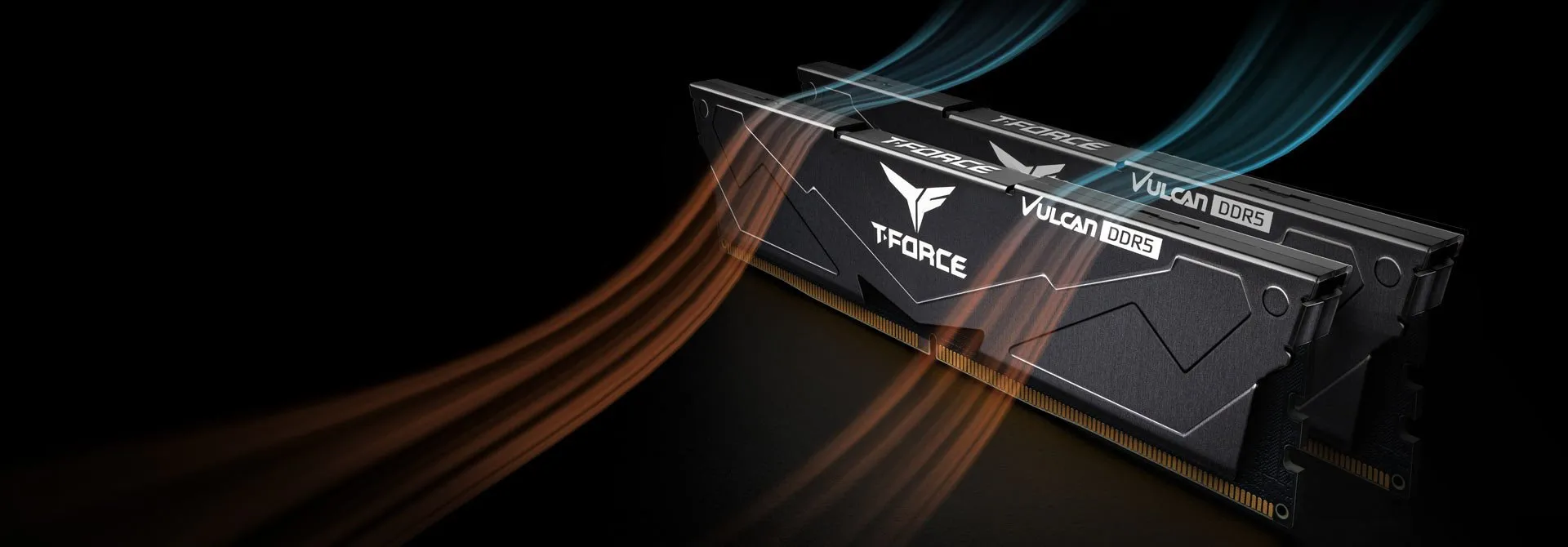 Оперативная память 32GB Kit (2x16GB) 6400MHz DDR5 Team Group VULCAN FLBD532G6400HC40BDC01 Black — фото 5