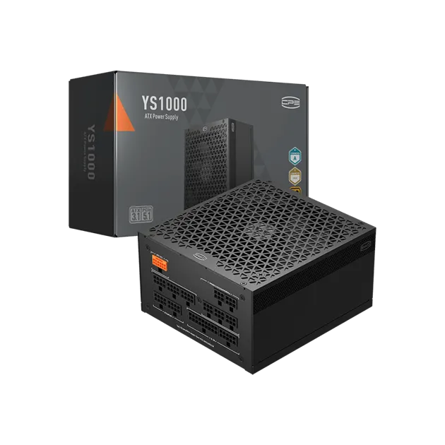 Блок питания PCCooler 1000W, YS1000, Full Modular, 80+ GOLD, ≥90%, Fan 135mm, Черный, P5-YS1000-G1F