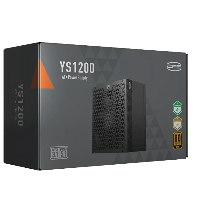 Блок питания PCCooler 1200W, YS1200, Full Modular, 80+ GOLD, ≥92%, Fan 135mm, Черный, P5-YS1200-G1F — фото 8
