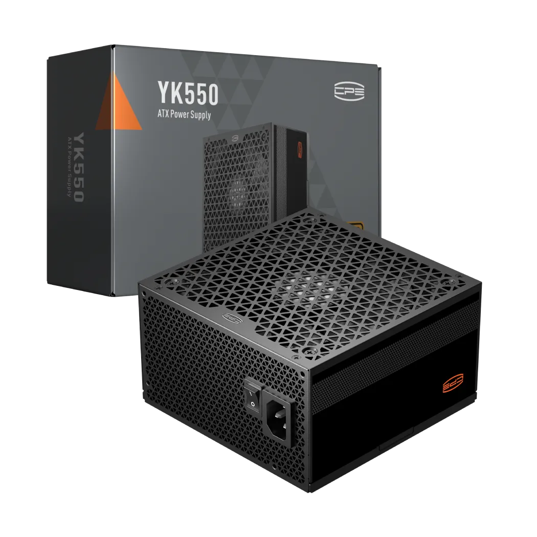 Блок питания PCCooler 550W, YK550, Non Modular, 80+ BRONZE, ≥86.5%, Fan 135mm, Черный, P5-YK550-B1F