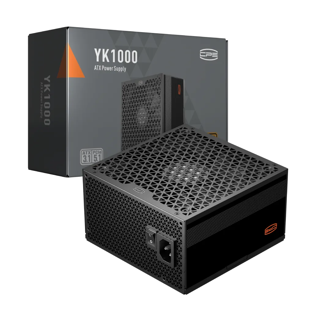 Блок питания PCCooler 1000W, YK1000, Non Modular, 80+ BRONZE, ≥89%, Fan 135mm, Черный, P5-YK1000-B1H