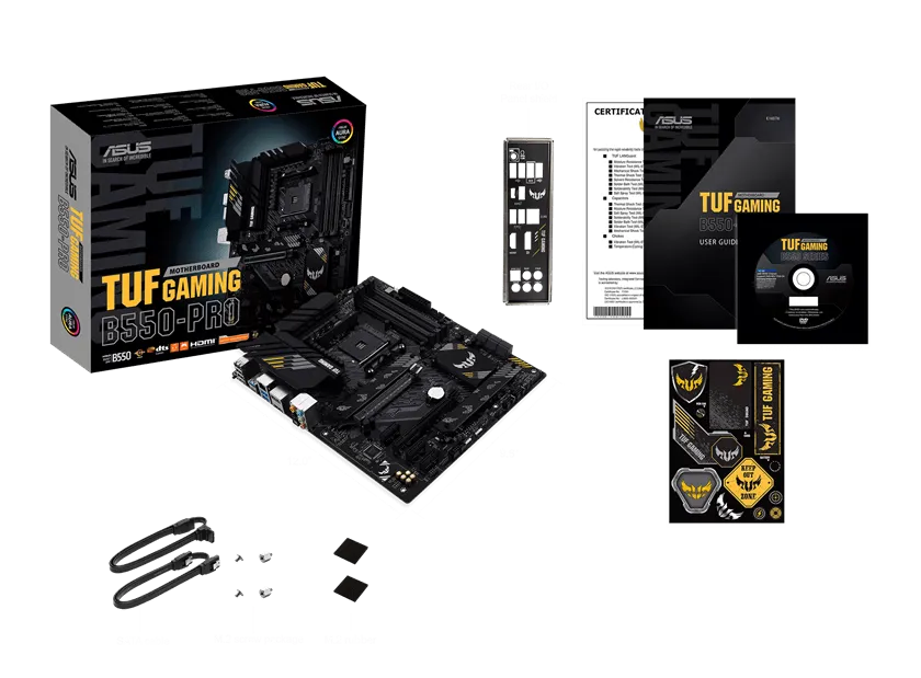 Материнская плата ASUS TUF GAMING B550-PRO AM4 4xDDR4 6xSATA3 2xM.2 RAID HDMI DP ATX — фото 6