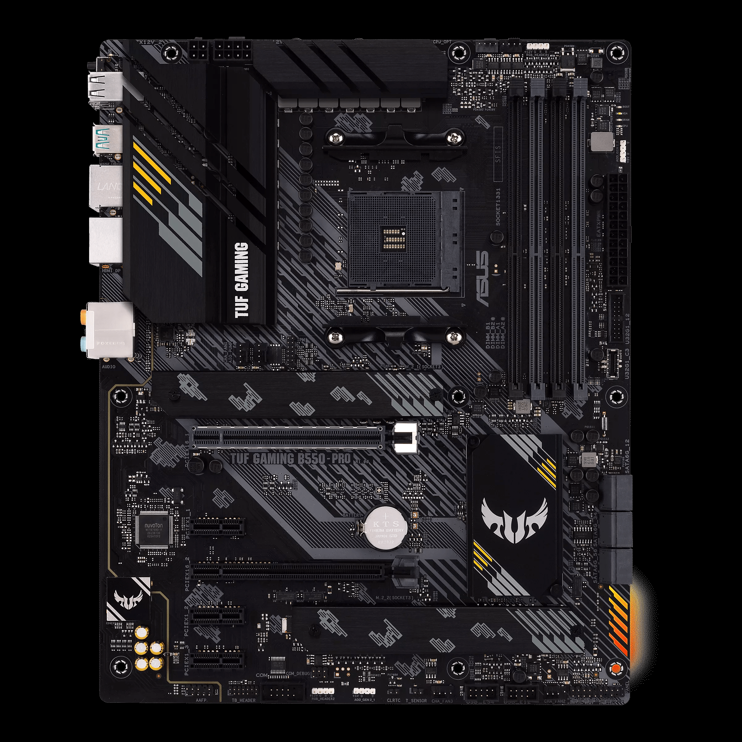 Материнская плата ASUS TUF GAMING B550-PRO AM4 4xDDR4 6xSATA3 2xM.2 RAID HDMI DP ATX