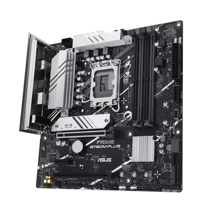 Материнская плата ASUS PRIME B760M-PLUS, LGA1700 4xDDR5 4xSATA3 2xM.2 RAID HDMI DP mATX — фото 3