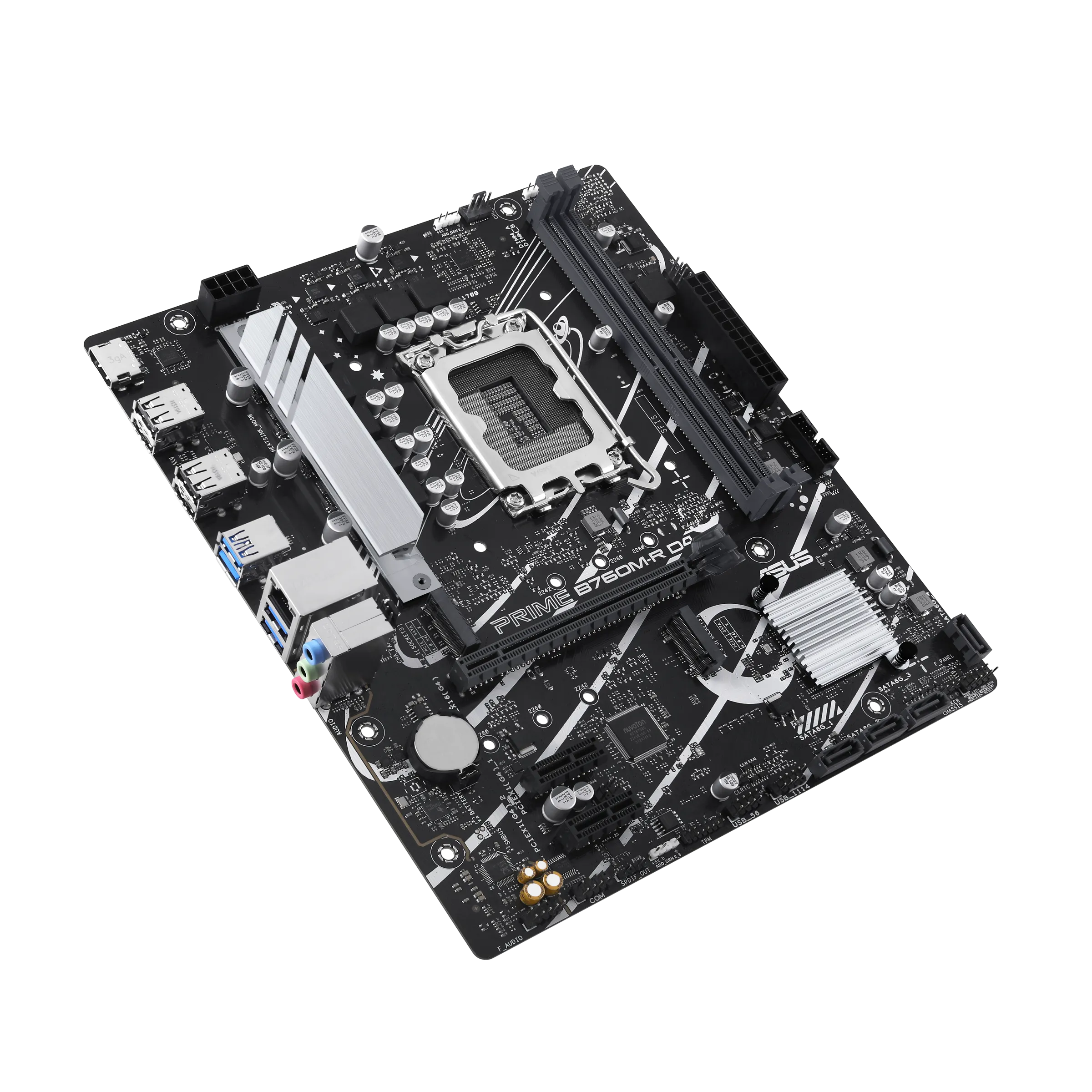 Материнская плата ASUS PRIME B760M-R D4, LGA1700 2xDDR4 4xSATA3 2xM.2 RAID 1xHDMI mATX — фото 7