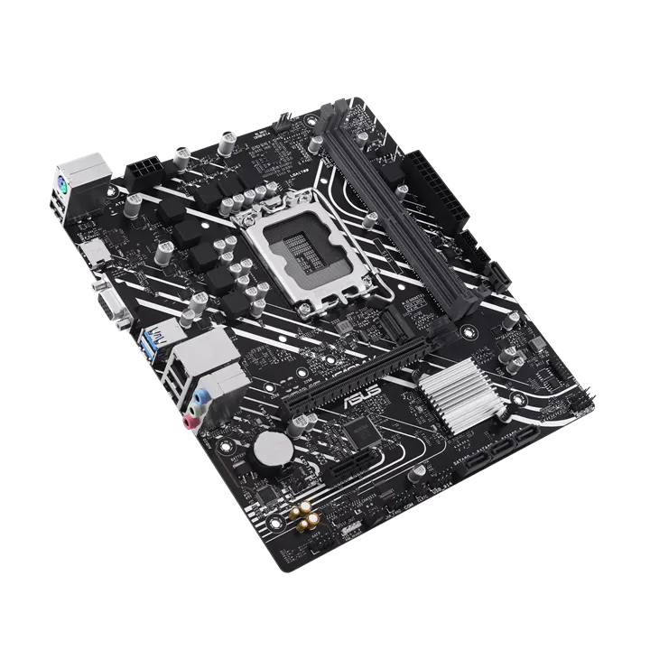 ASUS MB Intel Socket LGA1700 H610 Chipset 2 x DIMM DDR5 1 x VGA port 1 x HDMI M.2 slot 4 x SATA micro-ATX Form Factor — фото 5