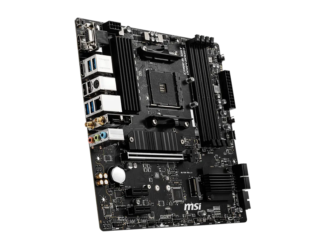 Материнская плата MSI B550M PRO-VDH WIFI AM4 4xDDR4 4xSATA3 2xM.2 VGA HDMI DP mATX — фото 4