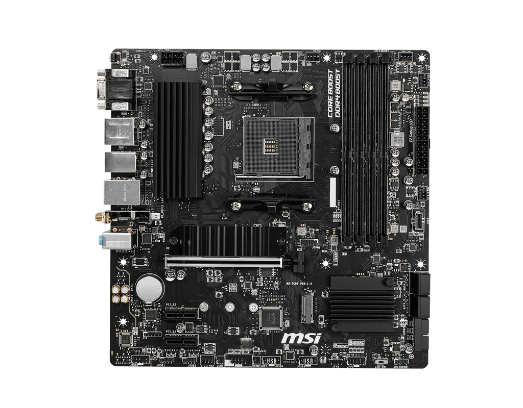 Материнская плата MSI B550M PRO-VDH WIFI AM4 4xDDR4 4xSATA3 2xM.2 VGA HDMI DP mATX — фото 2