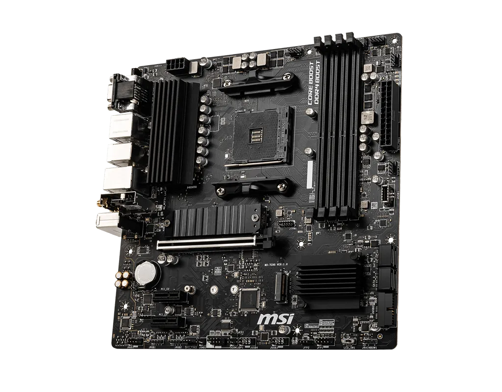 Материнская плата MSI B550M PRO-VDH WIFI AM4 4xDDR4 4xSATA3 2xM.2 VGA HDMI DP mATX — фото 3