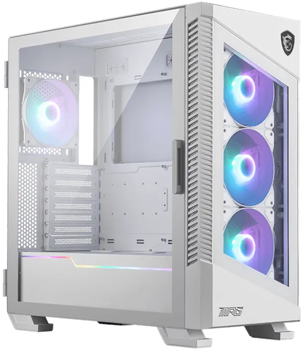 Компьютерный корпус MSI MPG VELOX 100R WHITE ATX/Micro-ATX/ 2xUSB 3.2 1xUSB 3.2 TypeC, Белый