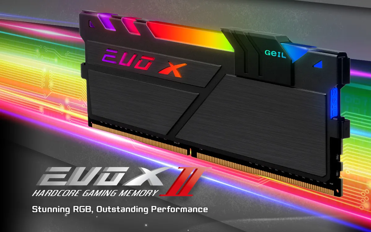 Оперативная память 16GB GEIL 3200MHz DDR4 PC4-25600 EVO X II Black RGB CL16 GEXSB416GB3200C16BSC — фото 3