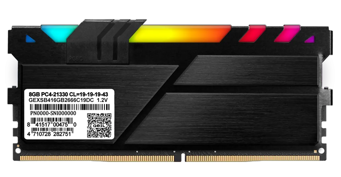 Оперативная память 16GB GEIL 3200MHz DDR4 PC4-25600 EVO X II Black RGB CL16 GEXSB416GB3200C16BSC — фото 7